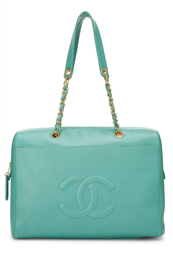 Chanel Quilted Tote Bag Green