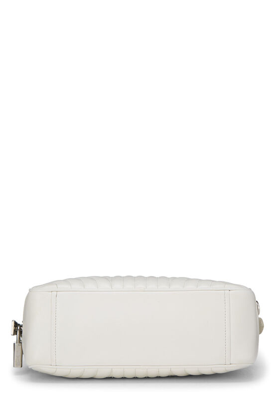 White Calfskin Diagramme Convertible Handbag, , large image number 4