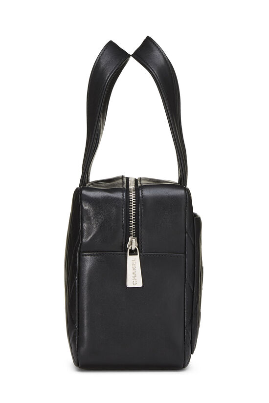 Black Quilted Lambskin 'CC' Handbag Mini, , large image number 2