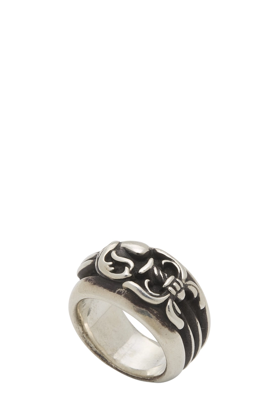 Sterling Silver Heart & Dagger Ring, , large image number 0