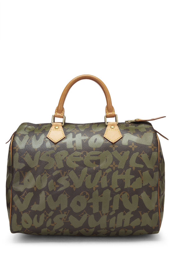 Stephen Sprouse x Louis Vuitton Green Graffiti Speedy 30, , large image number 1