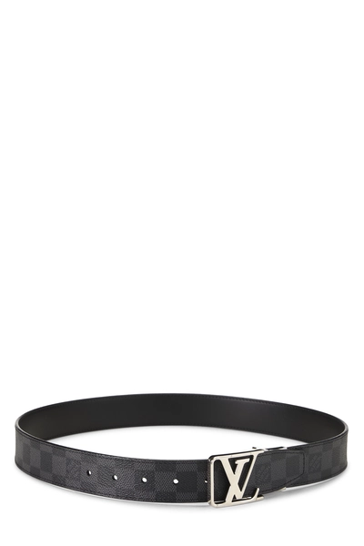 Black Damier Graphite LV City Ceinture 85, , large
