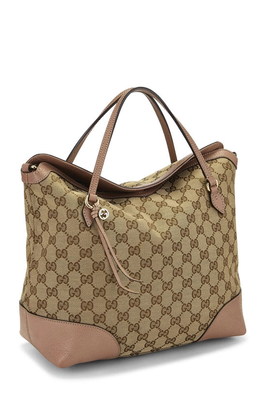 Pink Original GG Canvas Bree Handbag, , large image number 1