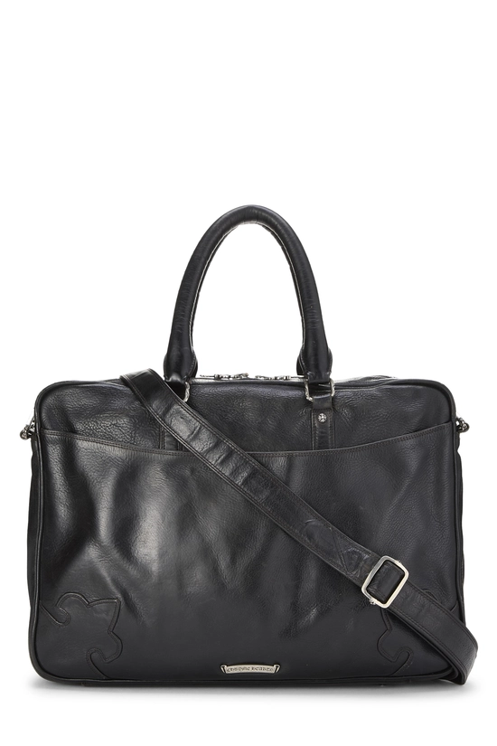 Black Leather Briefcase, , large image number 3