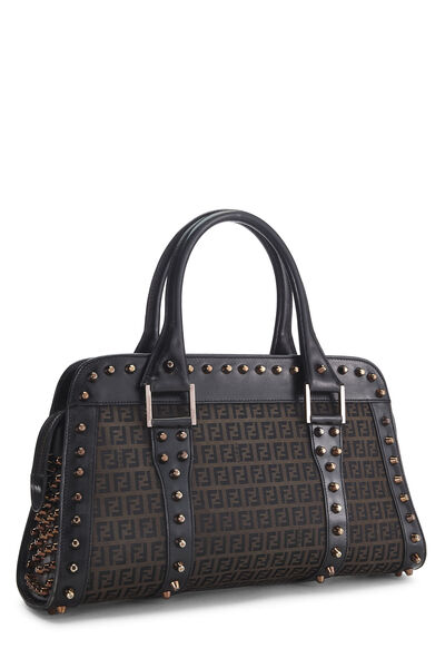 Black Zucchino Studded Hand Bag, , large