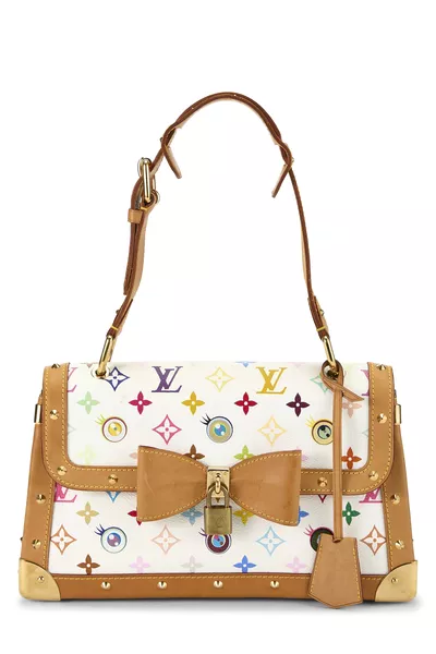 Takashi Murakami x Louis Vuitton White Monogram Multicolore Eye Need You Bag
