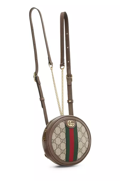 Original GG Supreme Canvas Ophidia Round Backpack Mini, , large