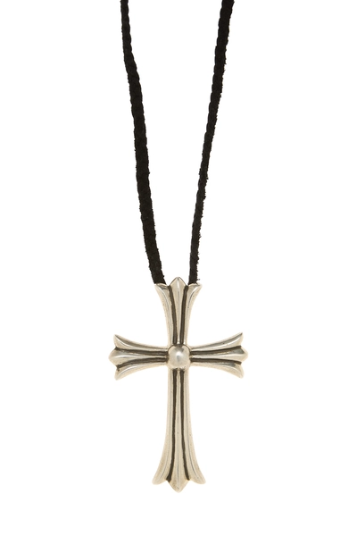 Sterling Silver Cross Necklace, , large