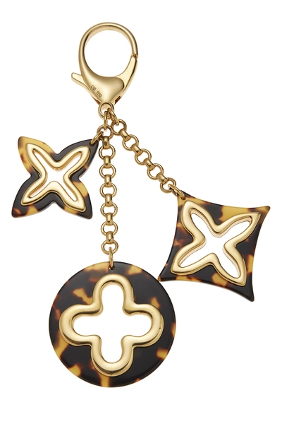 Gold & Tortoiseshell Insolence Bag Charm, , large