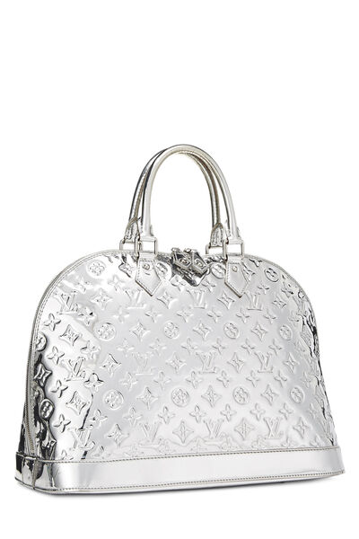 Silver Monogram Miroir Alma GM, , large