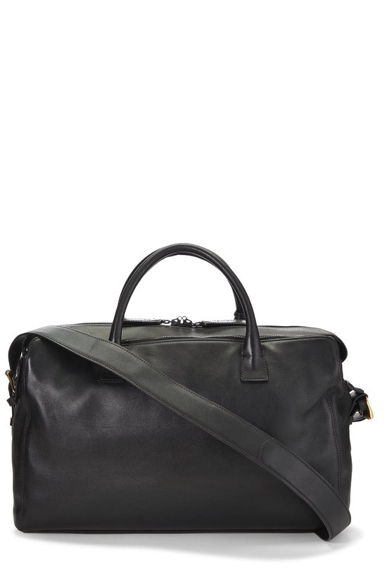 Black Lambskin Duffle Bag, , large image number 3