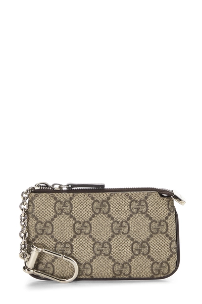 Brown GG Supreme Canvas Key Case