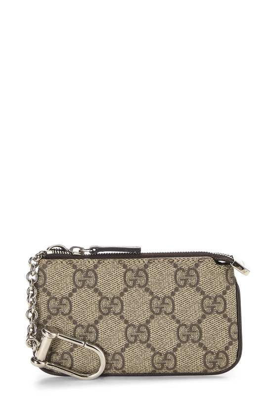 Brown GG Supreme Canvas Key Case, , large image number 0