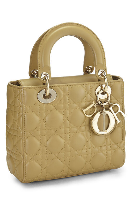 Green Cannage Lambskin My ABCDior Lady Dior Small, , large image number 1