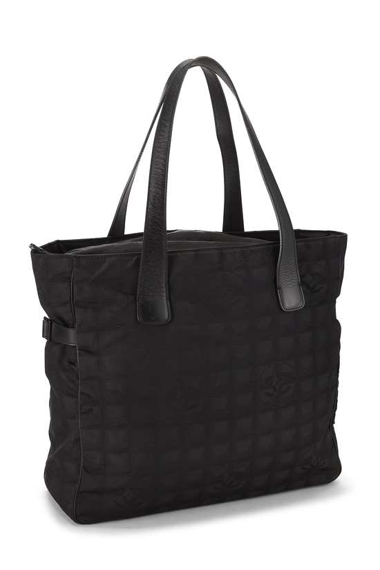 Black Nylon Travel Line Tote Medium, , large image number 1