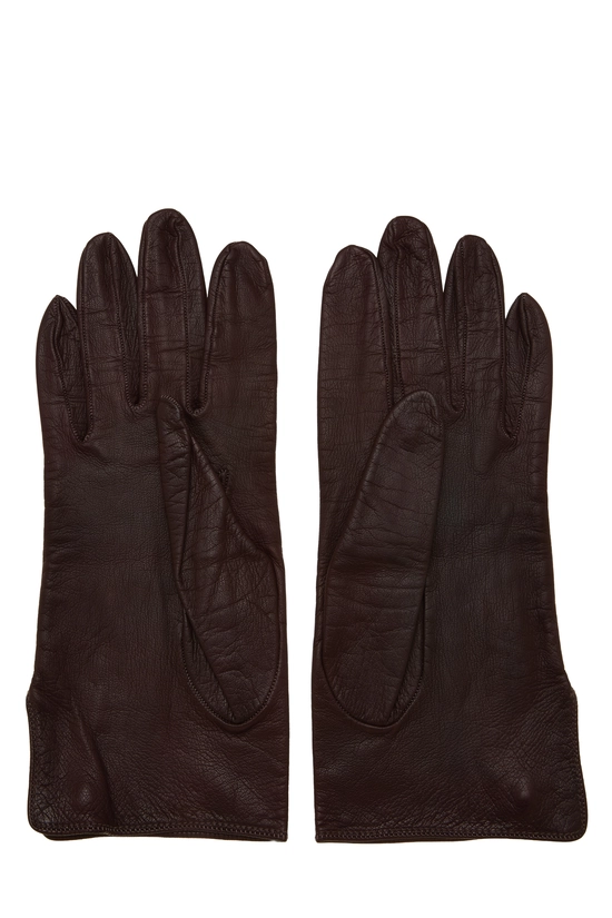 Burgundy Lambskin Gloves, , large image number 1