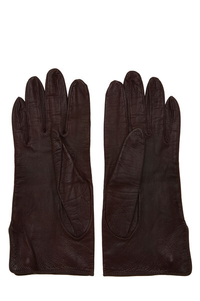 Burgundy Lambskin Gloves, , large