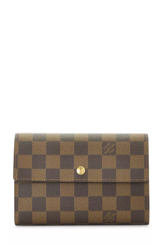 Damier Ebene Porte Tresor Wallet, , large image number 0