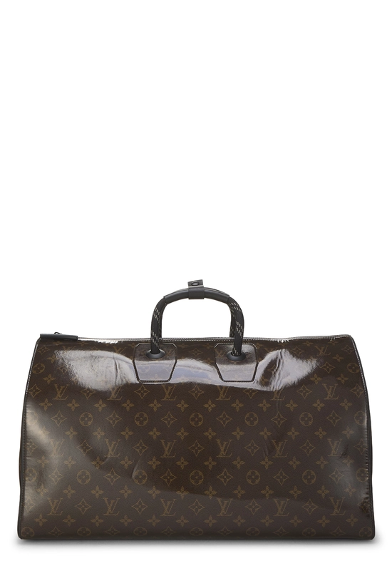 Black Monogram Glaze Keepall Bandouliere 50, , large image number 0