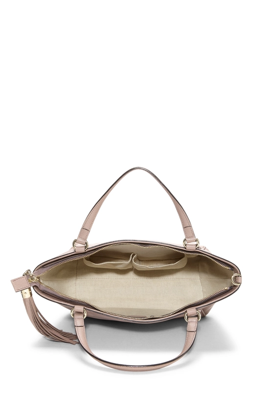 Pink Leather Soho Top Handle Bag, , large image number 5