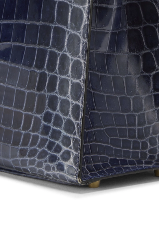 Blue Saphir Niloticus Crocodile Kelly Sellier 28, , large image number 8