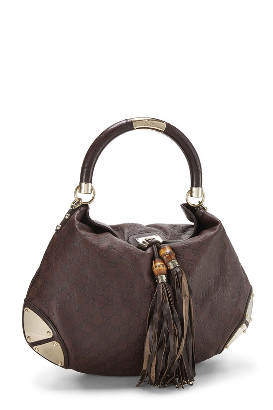 Brown Guccissima Indy Babouska Hobo, , large image number 2