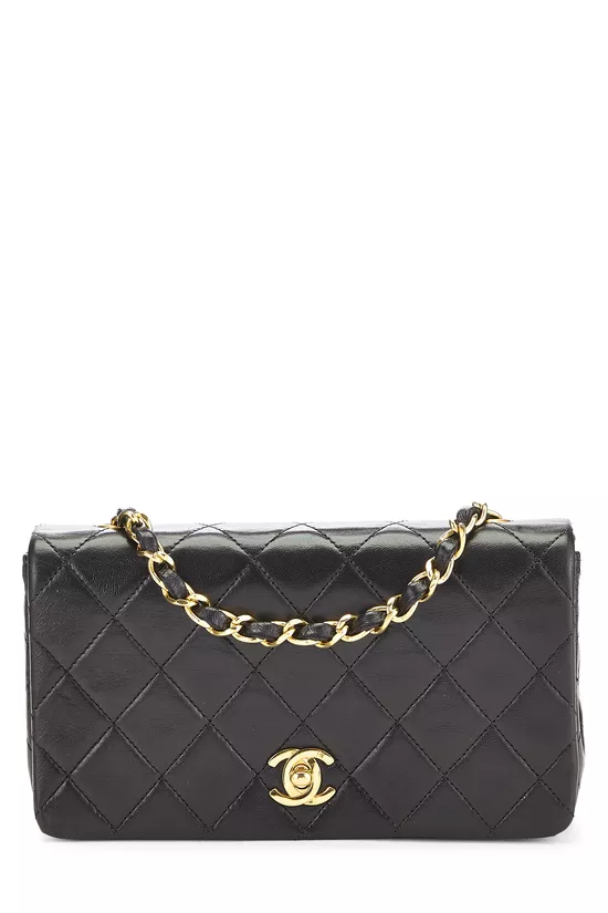 Black Quilted Lambskin Full Flap Mini, , large image number 0