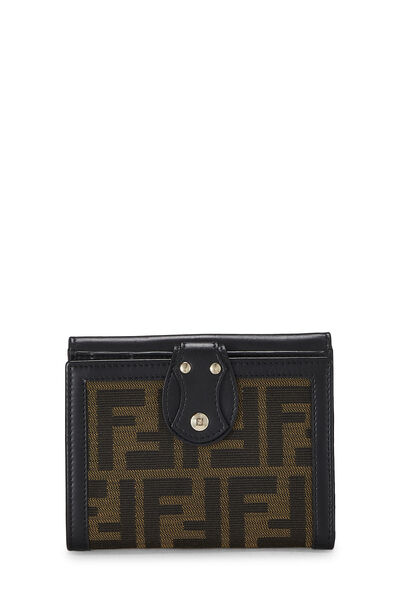 Brown Zucca Canvas Compact Wallet