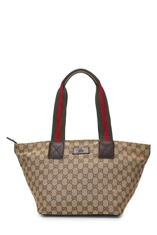 Original GG Canvas Soft Zip Tote, , large image number 0