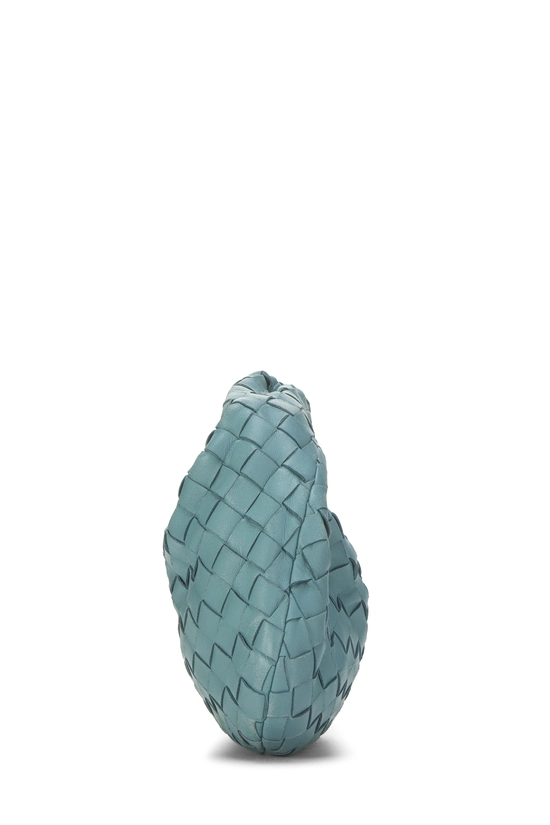 Blue Intrecciato Leather Jodie Mini, , large image number 2