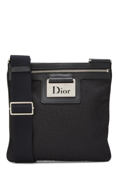 Christian Dior Black Trotter Canvas Street Chic Crossbody Bag