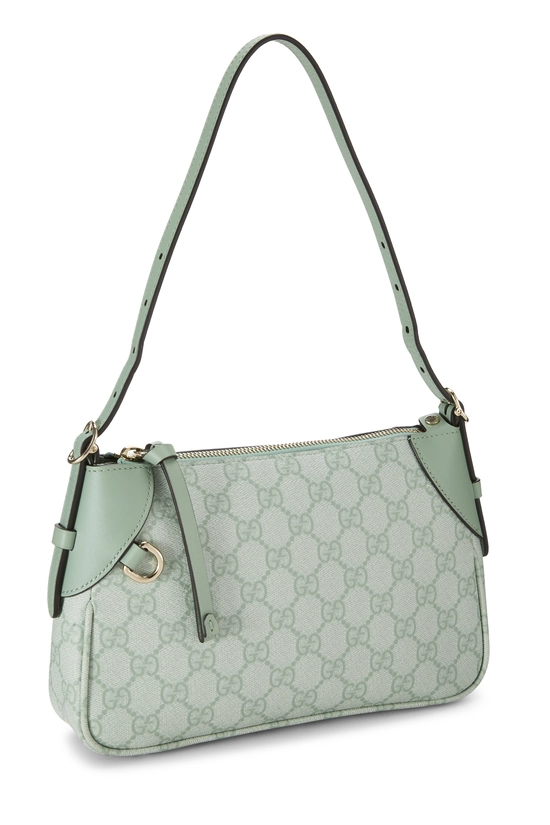 Green GG Supreme Canvas Emblem Shoulder Bag Small, , large image number 1