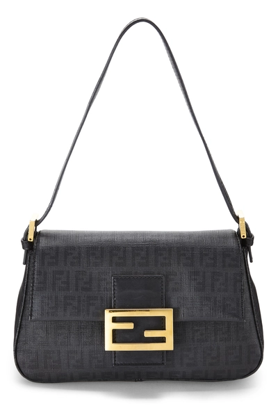Fendi Black Zucchino Coated Canvas Mama Mini — photo 1