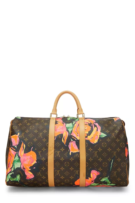 Stephen Sprouse x Louis Vuitton Monogram Roses Keepall 50, , large image number 3