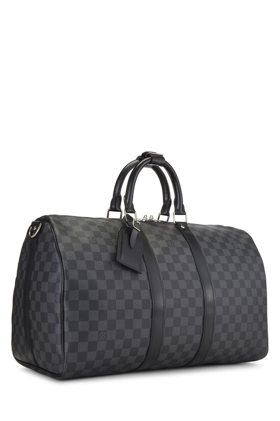 Louis Vuitton Damier Graphite Canvas Keepall Bandouliere 45 Bag Louis  Vuitton