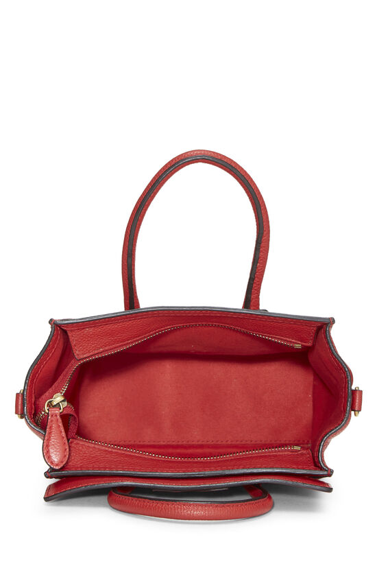 Red Leather Luggage Nano, , large image number 5