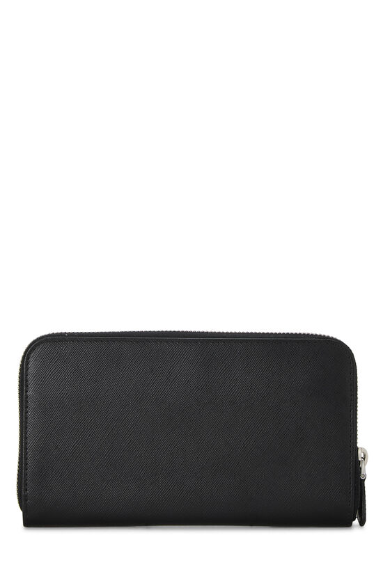 Black Saffiano Zip Around Wallet, , large image number 2