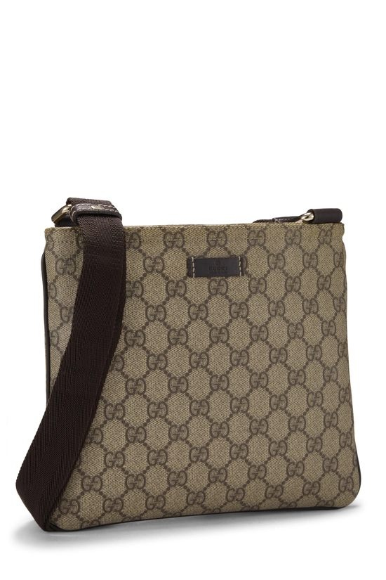 Brown GG Supreme Canvas Flap Messenger Small, , large image number 1