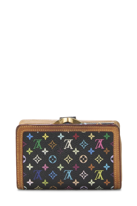 Takashi Murakami x Louis Vuitton Black Monogram Multicolore Porte-Monnaie Viennois Wallet, , large image number 2