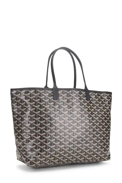 Black Goyardine Canvas Saint-Louis PM, , large