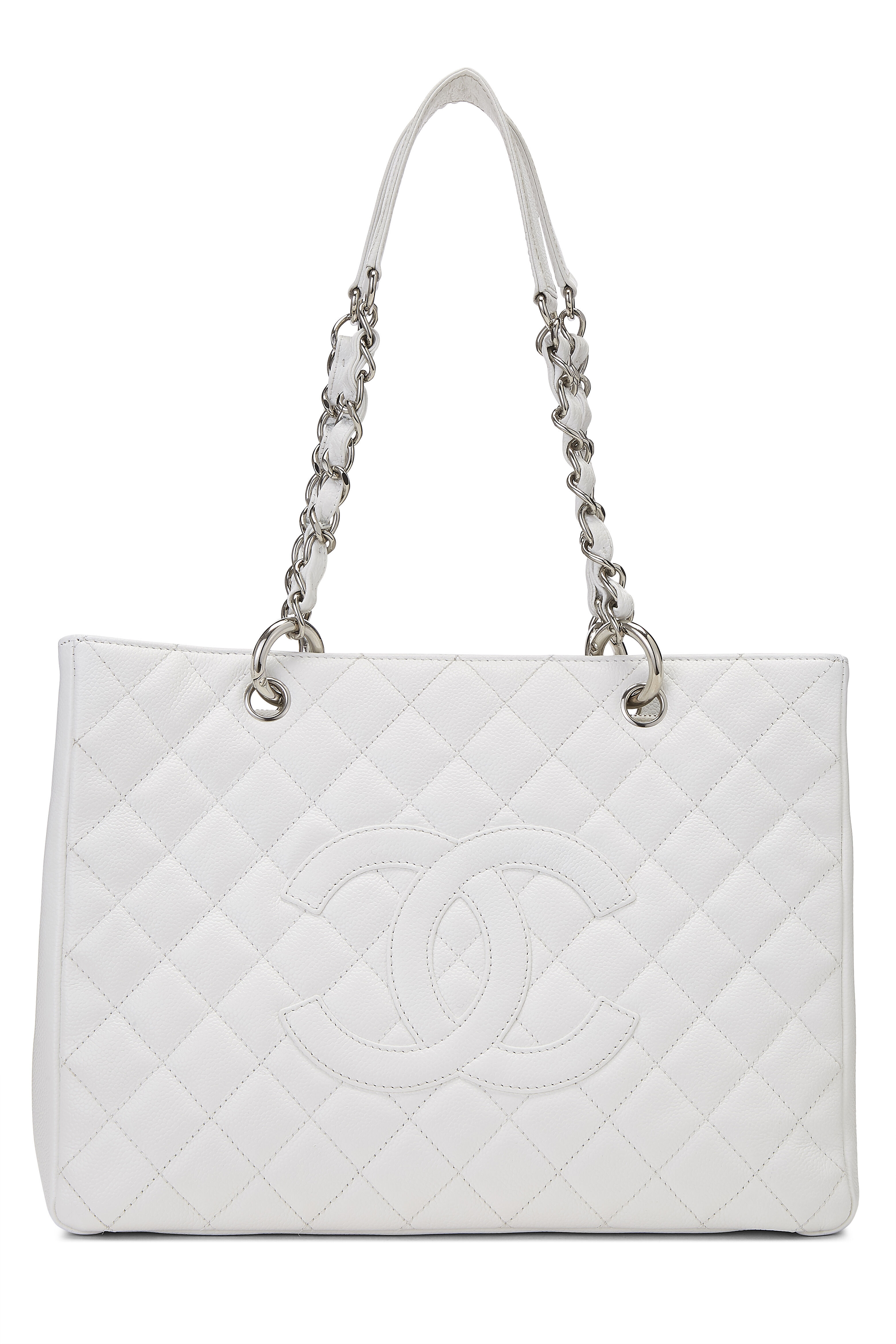 caviar quilted grand shopping tote gst black