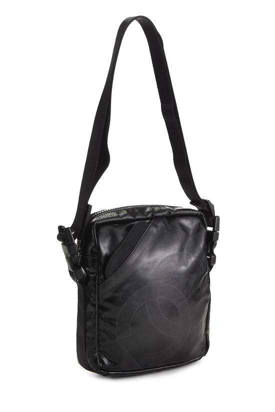 Black Coated Canvas Sportline Crossbody, , large image number 1
