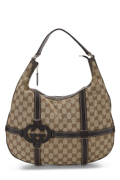 Brown Original GG Canvas Royal Hobo Bag