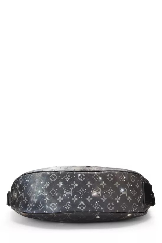 Black Monogram Galaxy Hobo Messenger Bag, , large image number 5