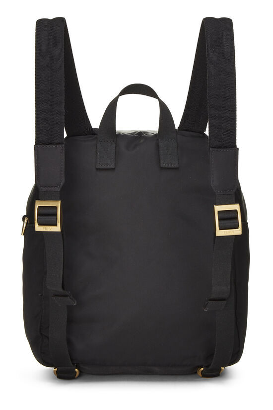 Black Nylon Backpack, , large image number 3