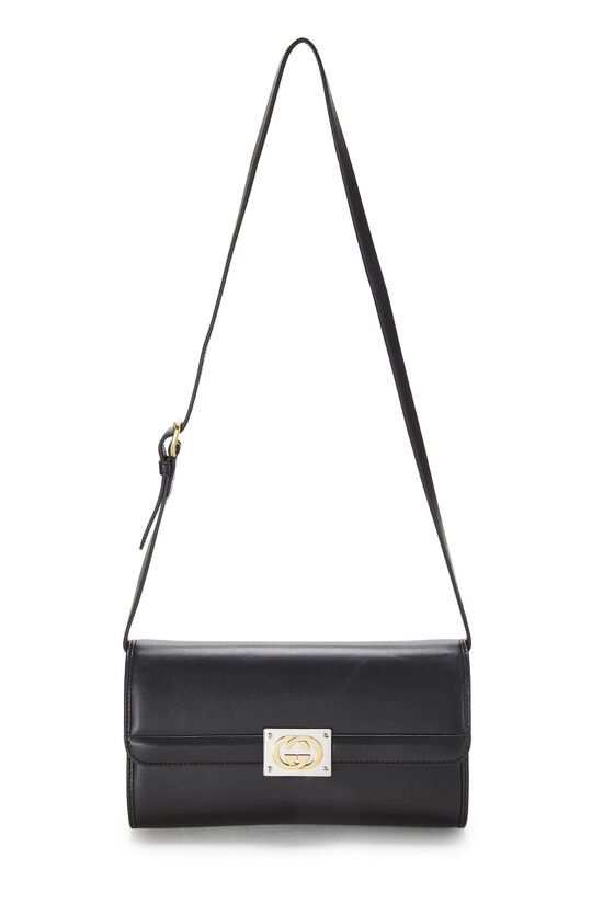 Black Leather Matisse Convertible Clutch, , large image number 2