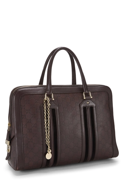Brown Guccissima Briefcase, , large