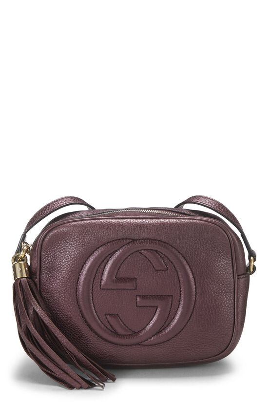 Purple Metallic Grained Leather Soho Disco, , large image number 0