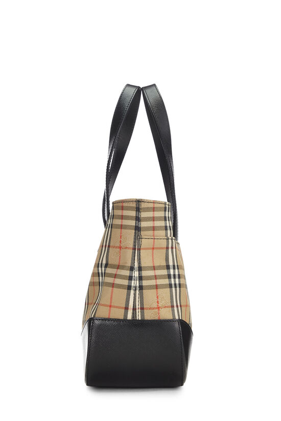 Black Haymarket Check Canvas Handbag Small, , large image number 2