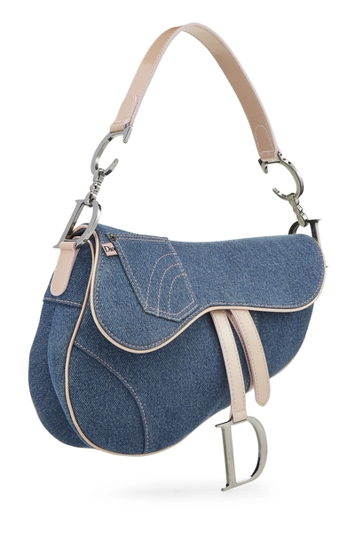 Blue Denim Saddle Bag, , large